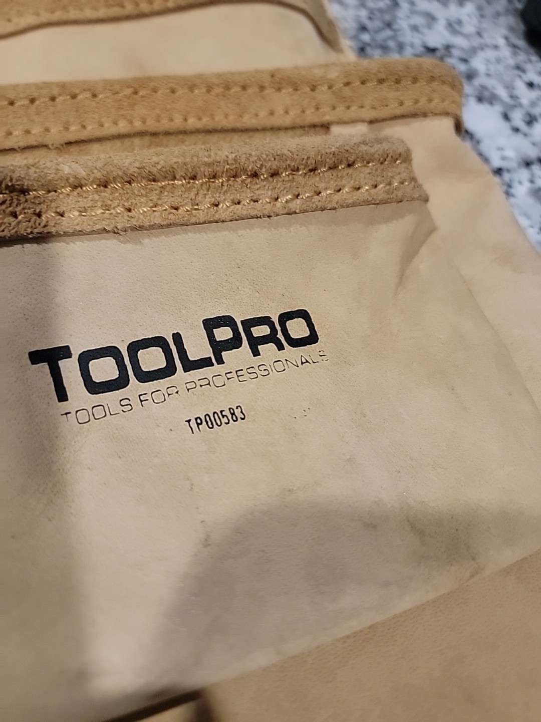 Tool Pro Belt And Pouch, Belt Length 4ft. 5in. Top Grain Leather