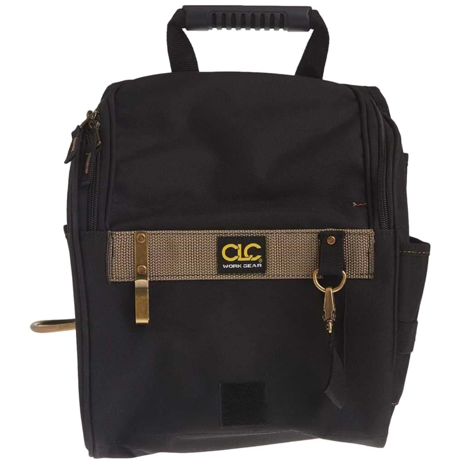 Electricians Tool Pouch with Zippered Top Flap, 21 Pocket