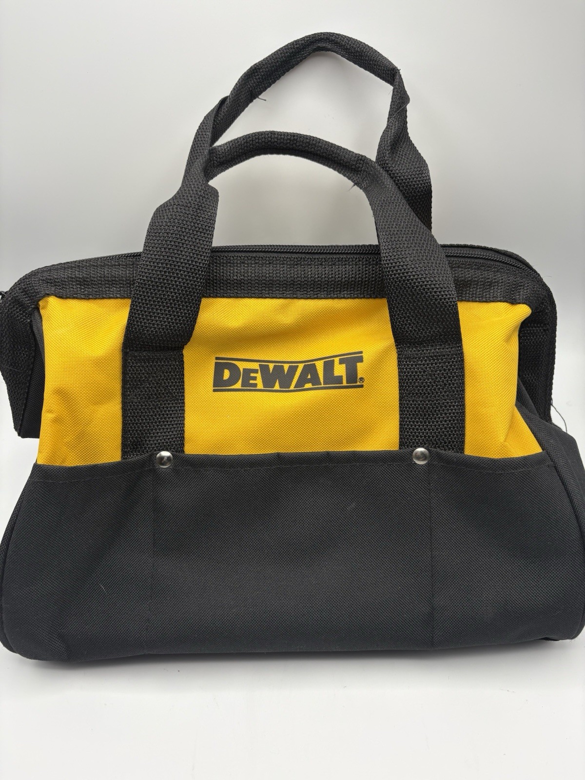 Dewalt Tool Bag 13” Yellow & Black Zipper Handles