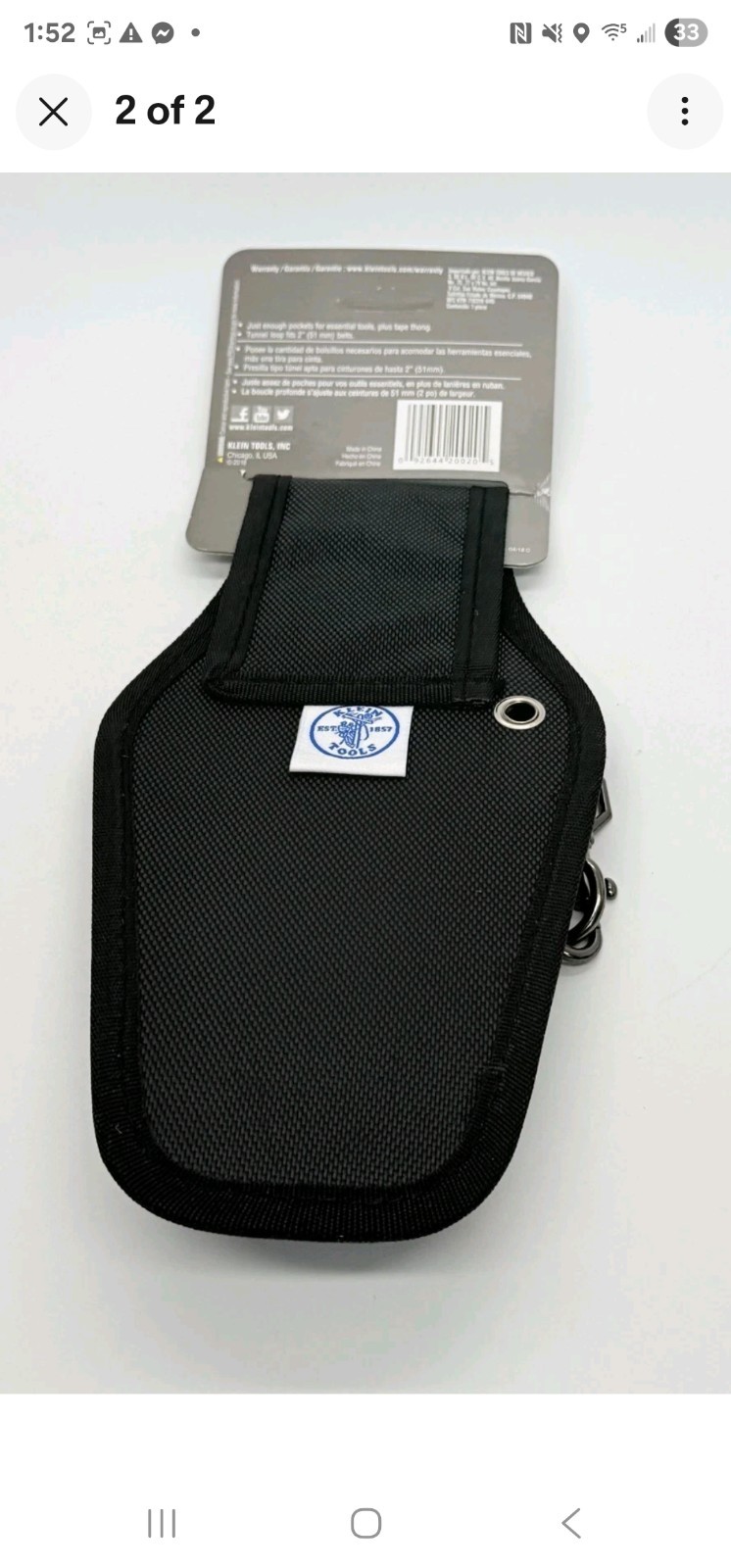 Klein Tools 5240 Tradesman Pro™ Maintenance Tool Pouch Brand New With Tags