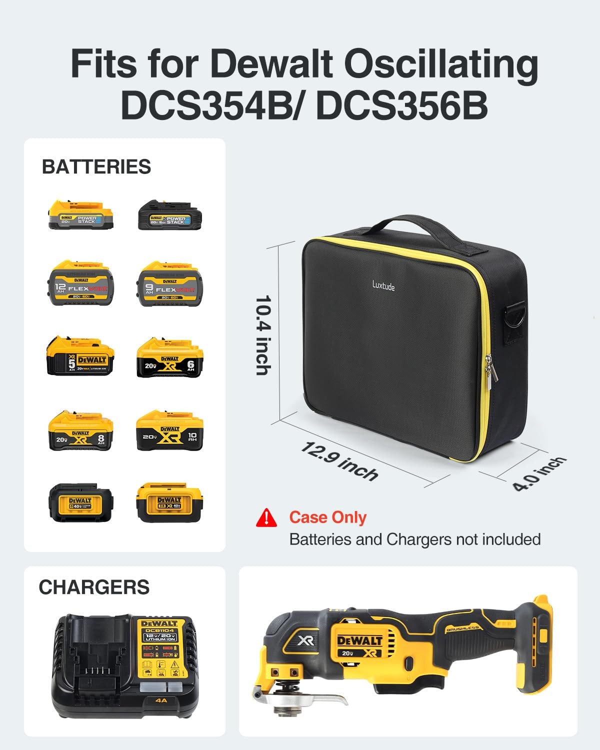Hard Tool Case for DEWALT 20V MAX XR Oscillating Multi-Tool DCS354B/ DCS356B,…