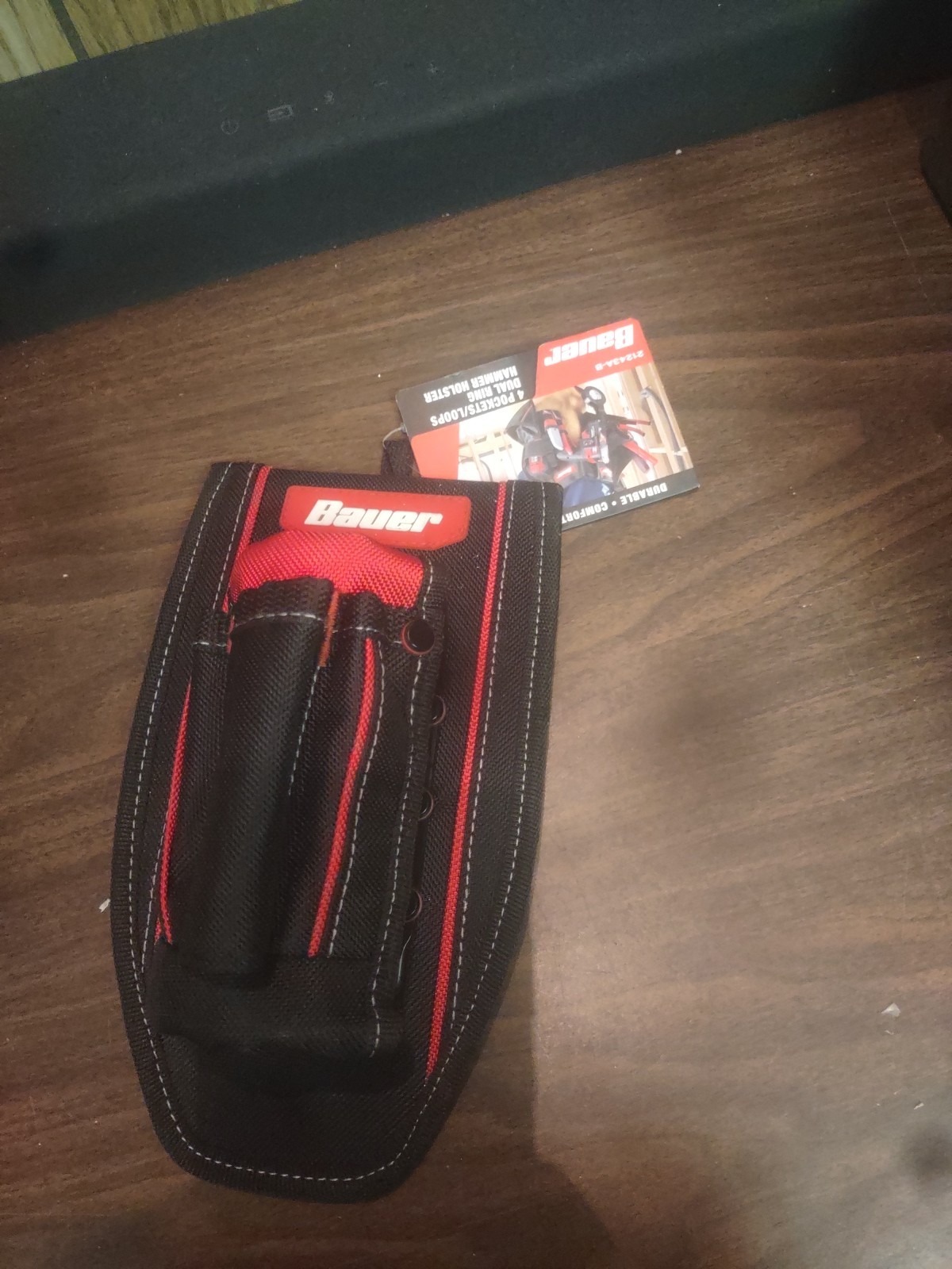 Husky Dual-Ring Hammer Holder Pro Grade Tool Belt Accessory new
