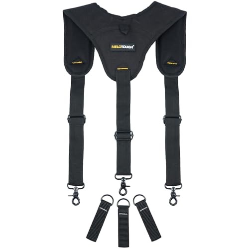 Tool Belt Suspender 3 point padded suspenders plus 3 pack 3 point support
