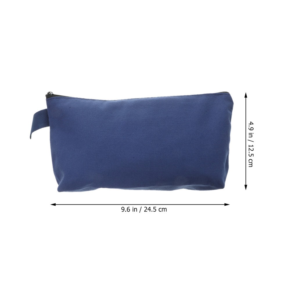 6Pcs Durable Canvas Tool Bag Pouch with Zipper for Storage Assorted Colors