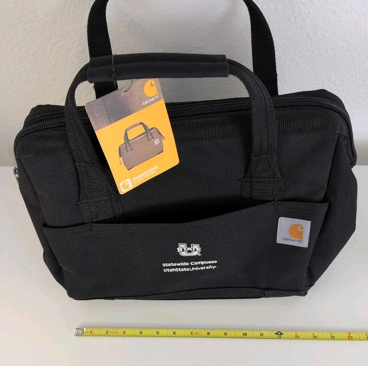Carhartt Tool Bag Black Foundry Series 14 Inch Heavy Duty Poly with rain Defend