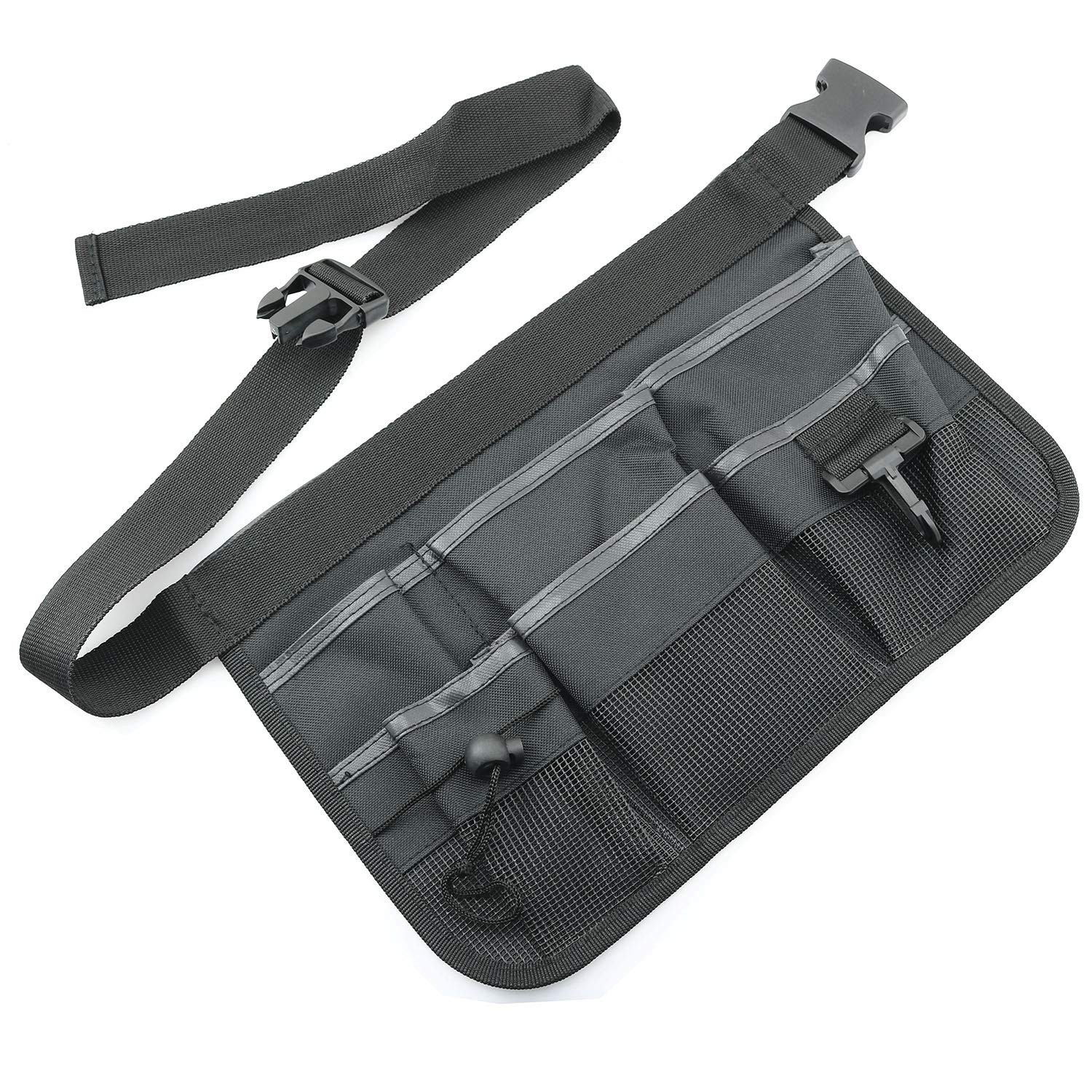 Gardening Tools Belt 13×9 inch Black Garden Waist Bag Organizer Work Apron