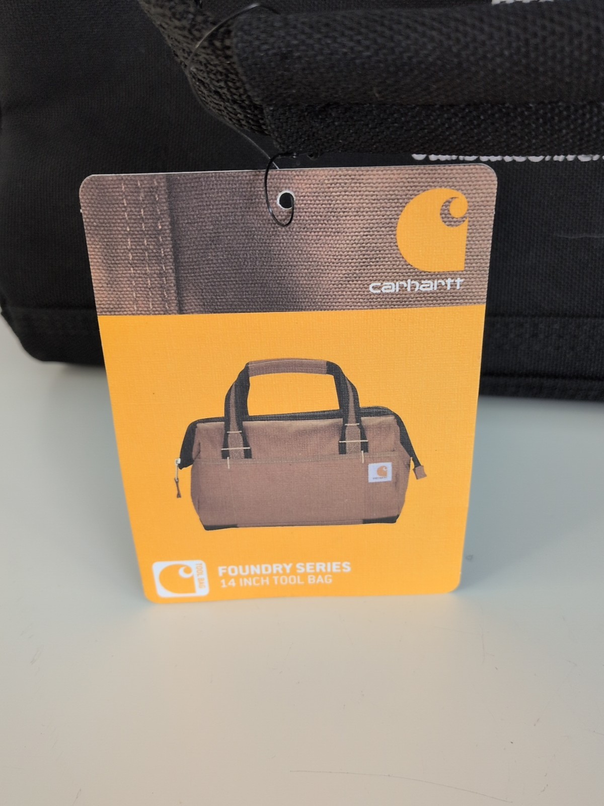 Carhartt Tool Bag Black Foundry Series 14 Inch Heavy Duty Poly with rain Defend