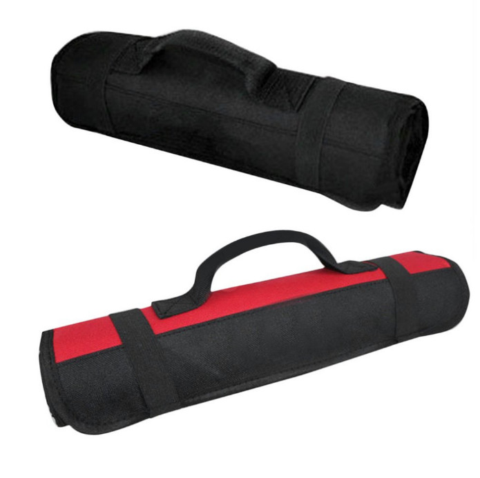 Hardware Tool Roll Bag Plier Screwdriver Spanner Carry Case Pouch 22 Pockets Bag