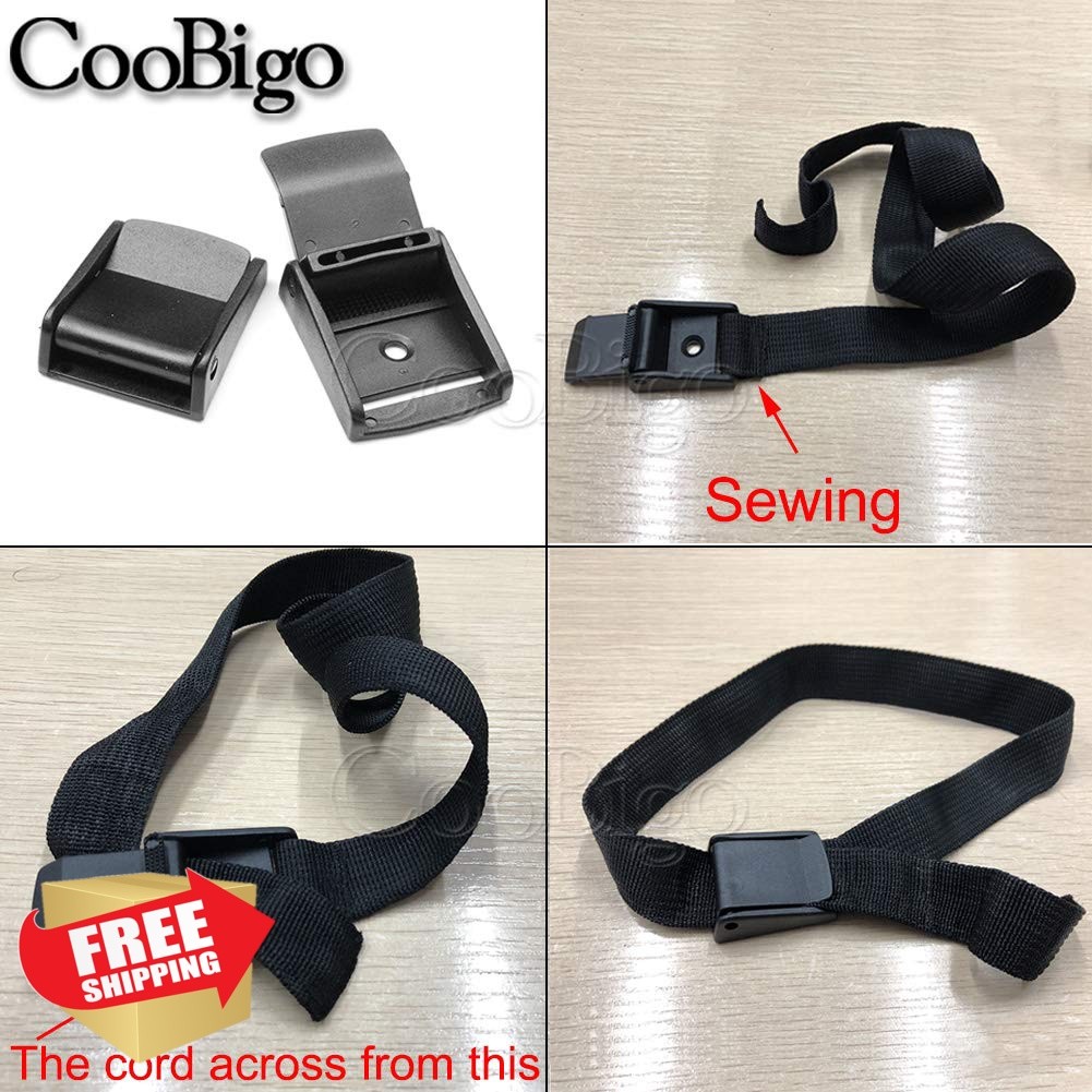 CooBigo 1 Inch Webbing Cam Buckles Black