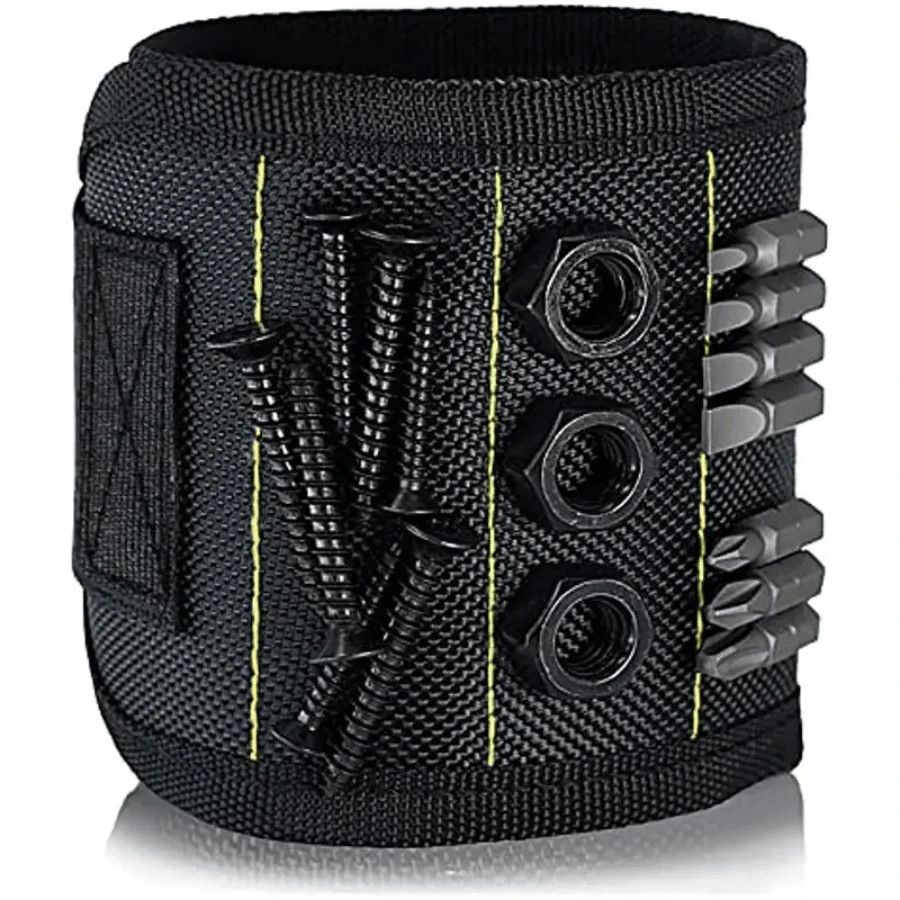 Magnetic Wristband For Holding Screws Nails Strong Magnets Belt Adjustable Strap