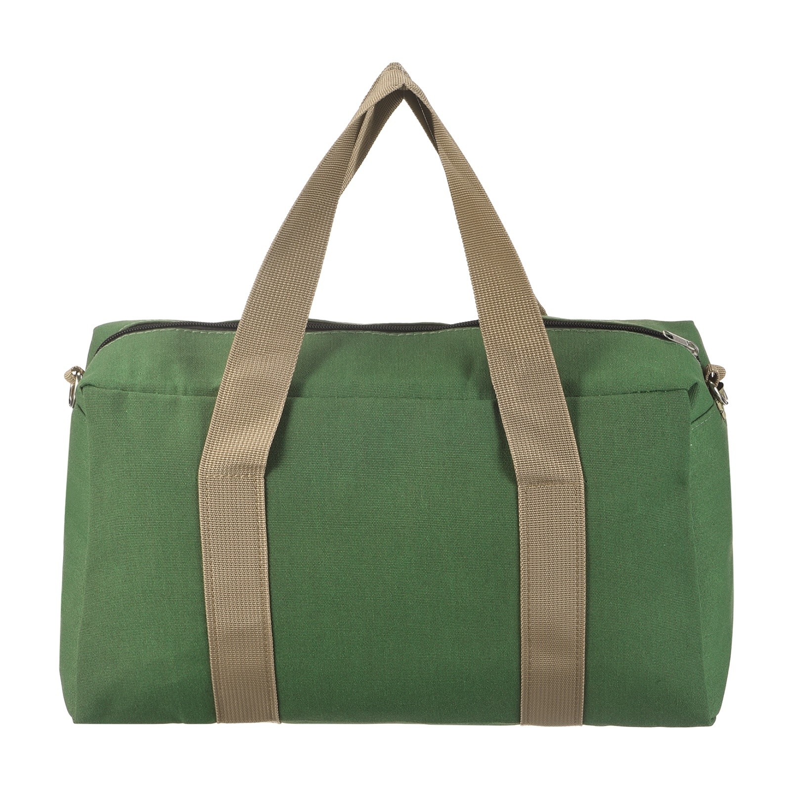 Small Tool Bag, 16 Inch Wide Mouth Tool Organizer Bag, Army Green