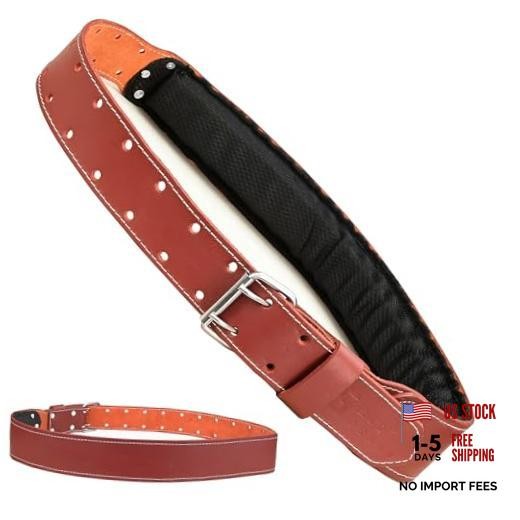 Leather tool belt for men grain leather work belts | 3 inch Standard Maroon 302