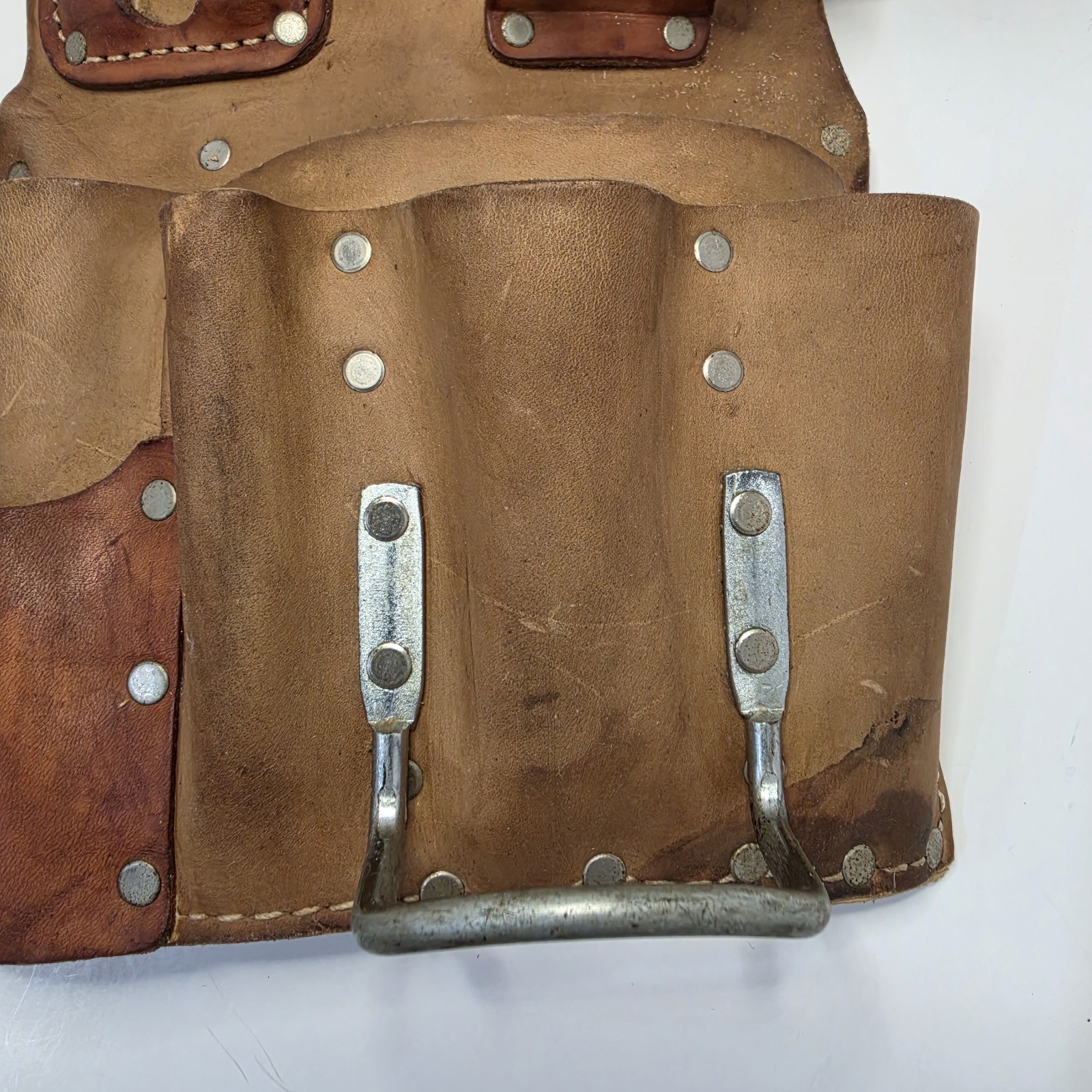 Vintage Nicholas Leather Tool Pouch Made In USA McGuire Heavy Duty 403 823