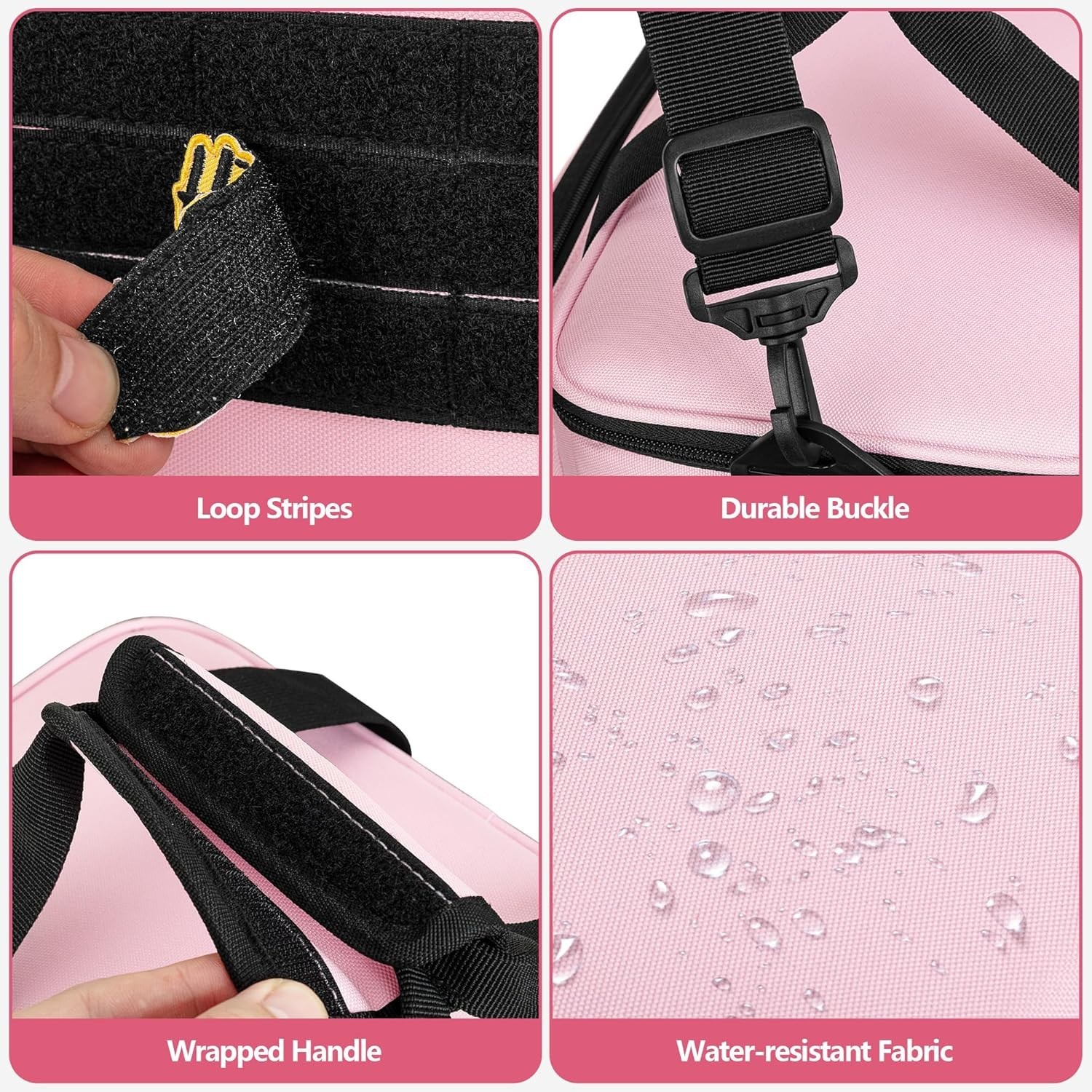 Tool Tote Bag for Women Water Resistant Pink Organizer with Anti Friction Bottom