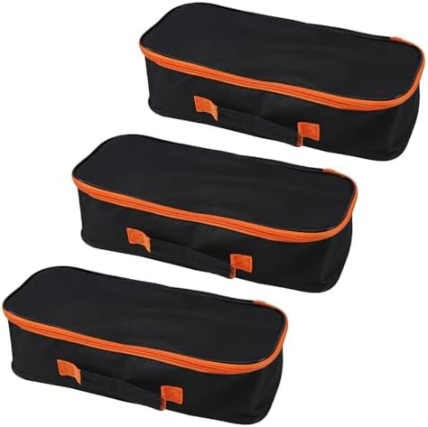 3pack Tool Pouch with Zipper Utility Small Tool Bag for Screw Plier Wrench Screw