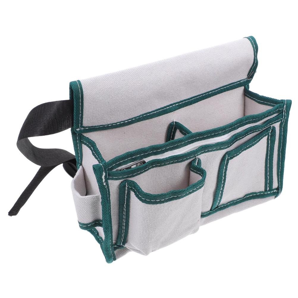Multi Pocket Canvas Utility Work Bag with Reinforced Stitching for Tough Jobs