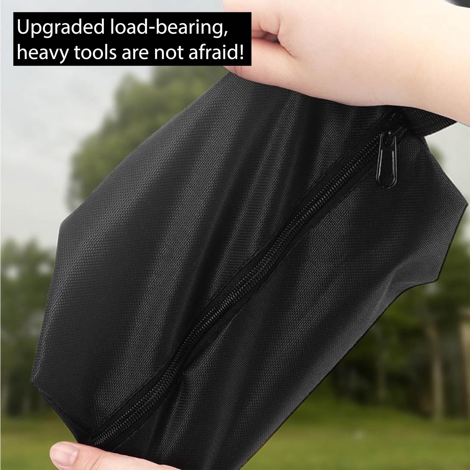 2 Pack Canvas Tool Pouch with Zipper, Multipurpose Utility Tools Bag