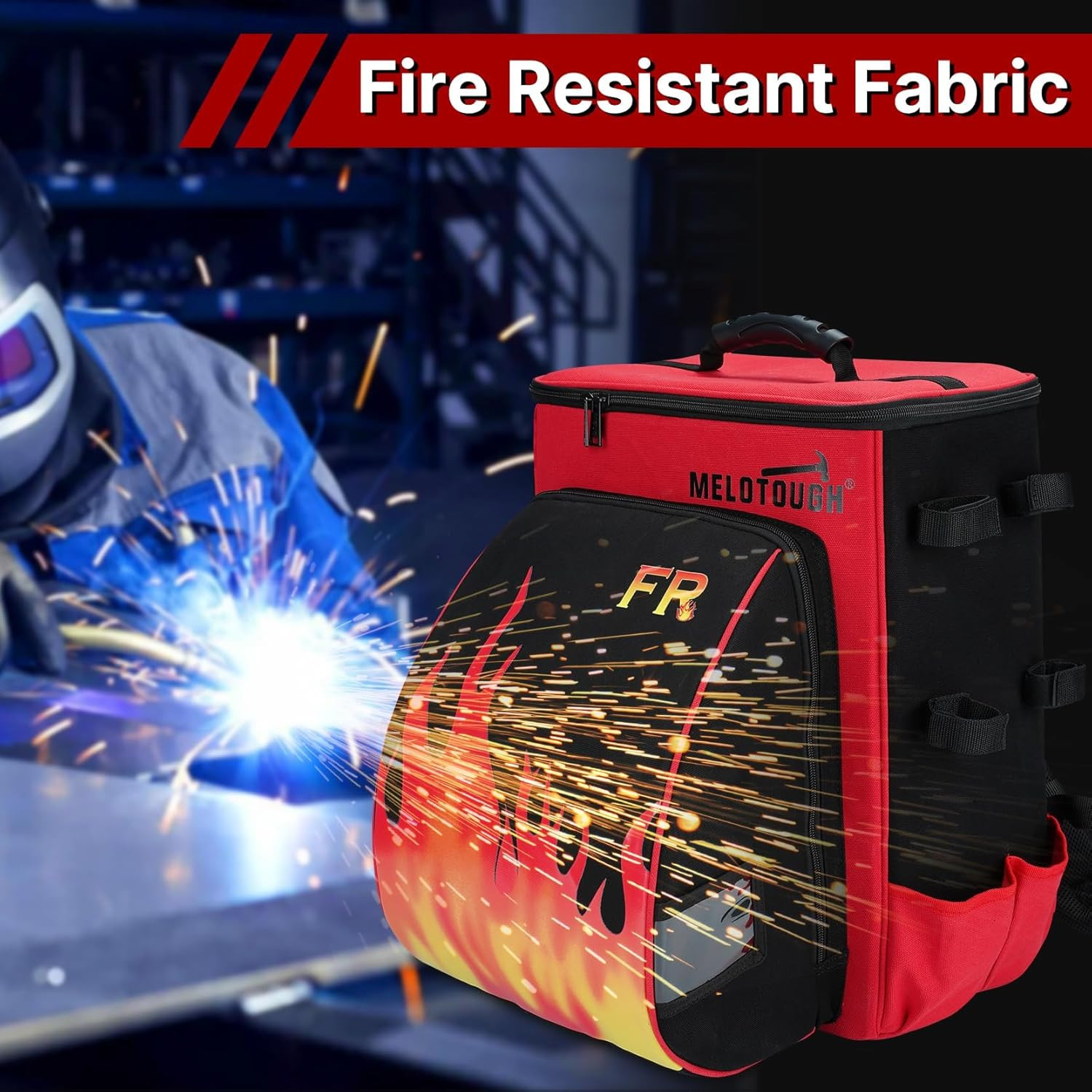 Welding Bag, Large Capacity Welding Bag for Tools and Helmet Multipurpose Welder