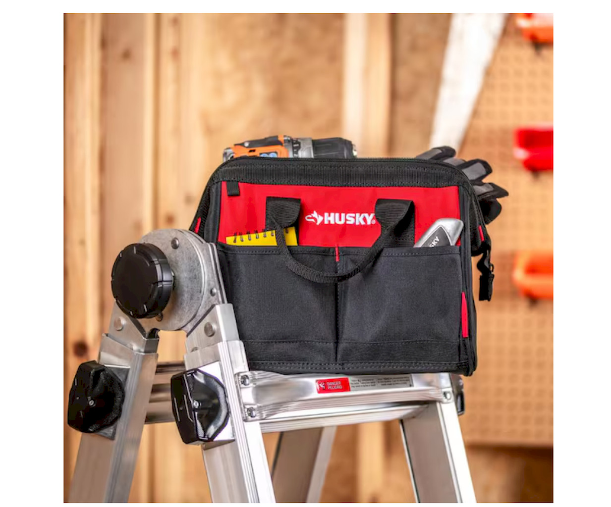 Husky 12 in 4 Pocket Zippered Tool Bag