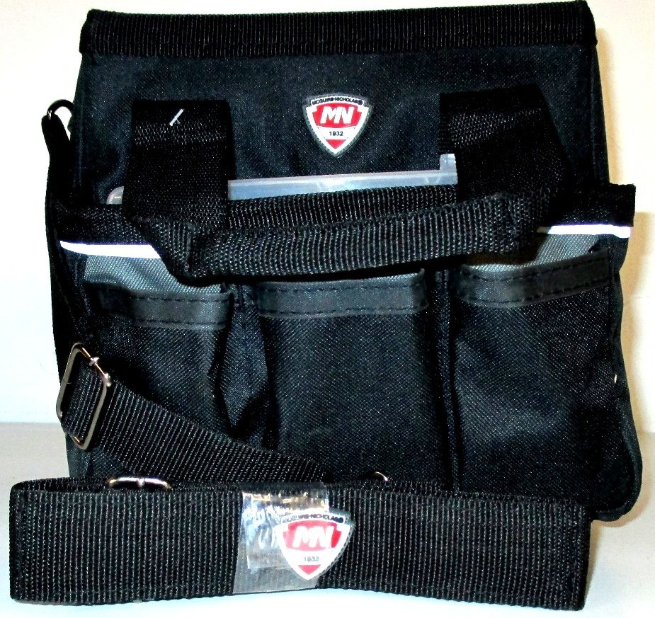 McGuire-Nicholas 10-Inch Tool Tote w/Parts Organizer & Adjustable shoulder Strap