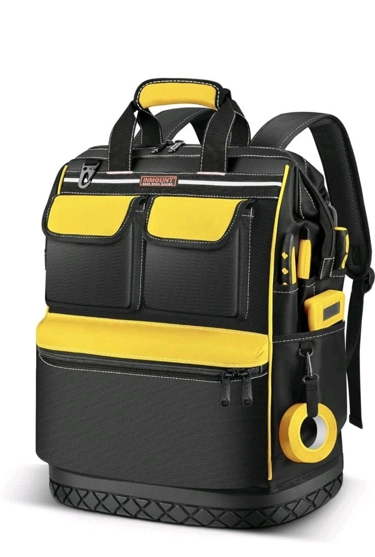 Black/Yellow LOKASS Tool Bag Backpack Brand New!