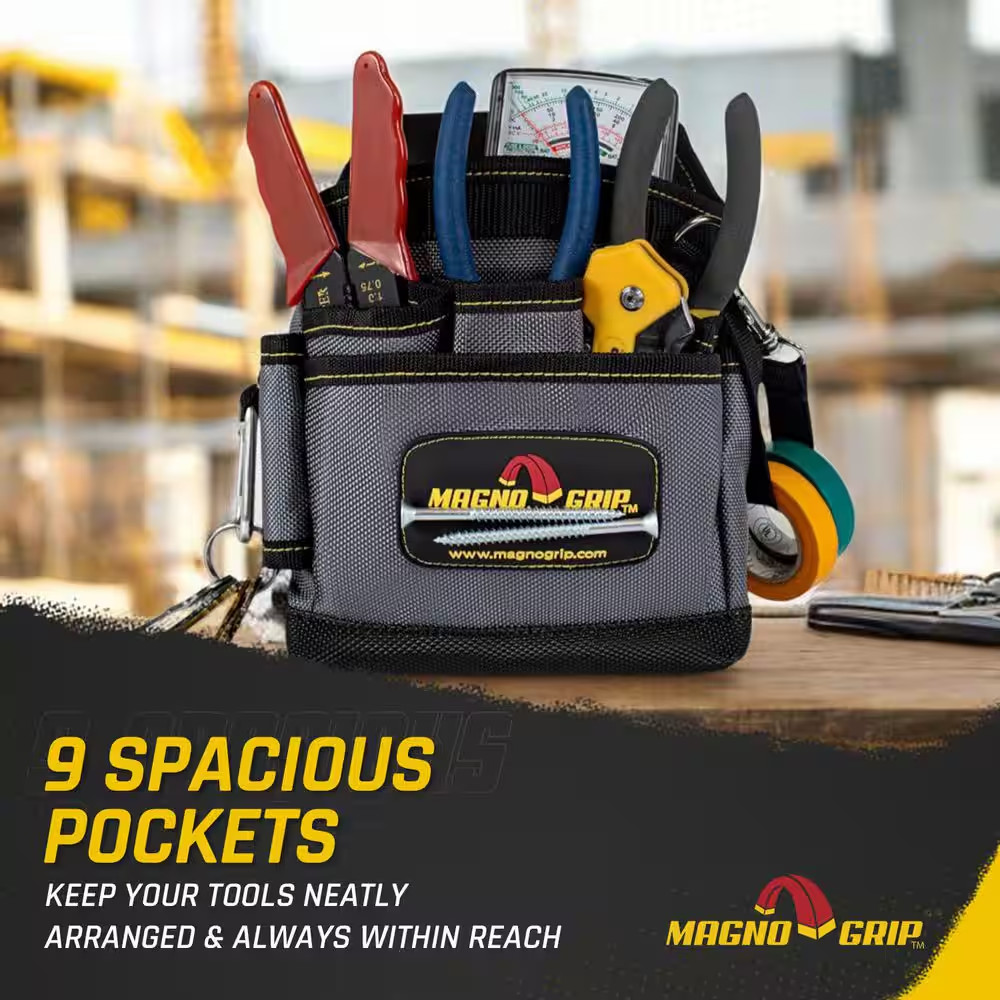 9-Pocket Magnetic Maintenance Tool Pouch