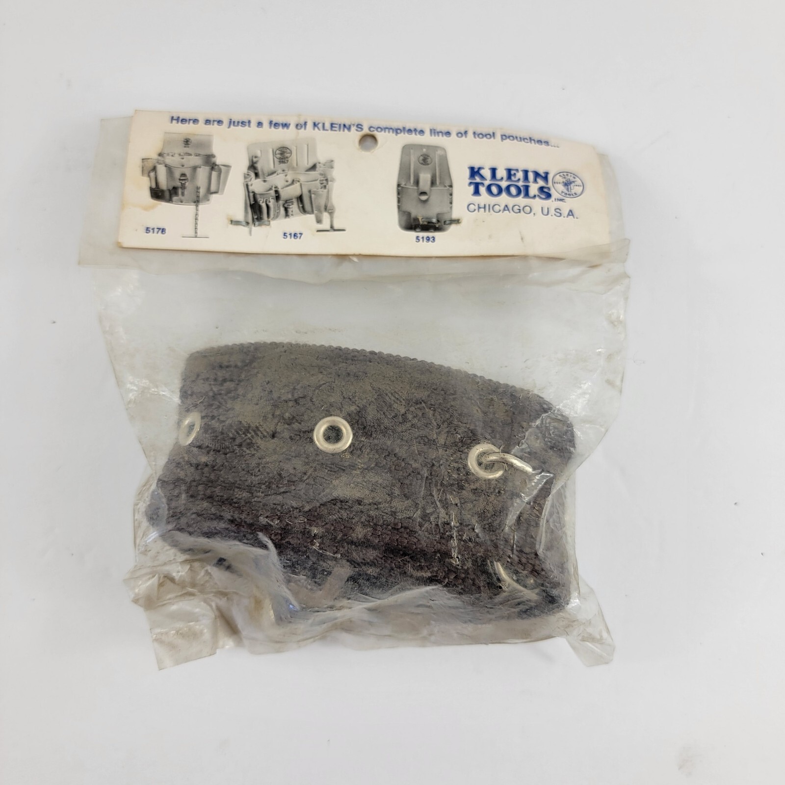 Vintage Klein Adjustable Electrician Belt 2-Inch Wide, Adjusts for 48-Inch