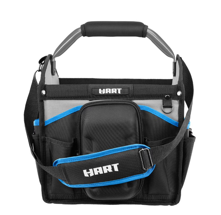 HART 12-inch Tool Tote with Rotating Handle