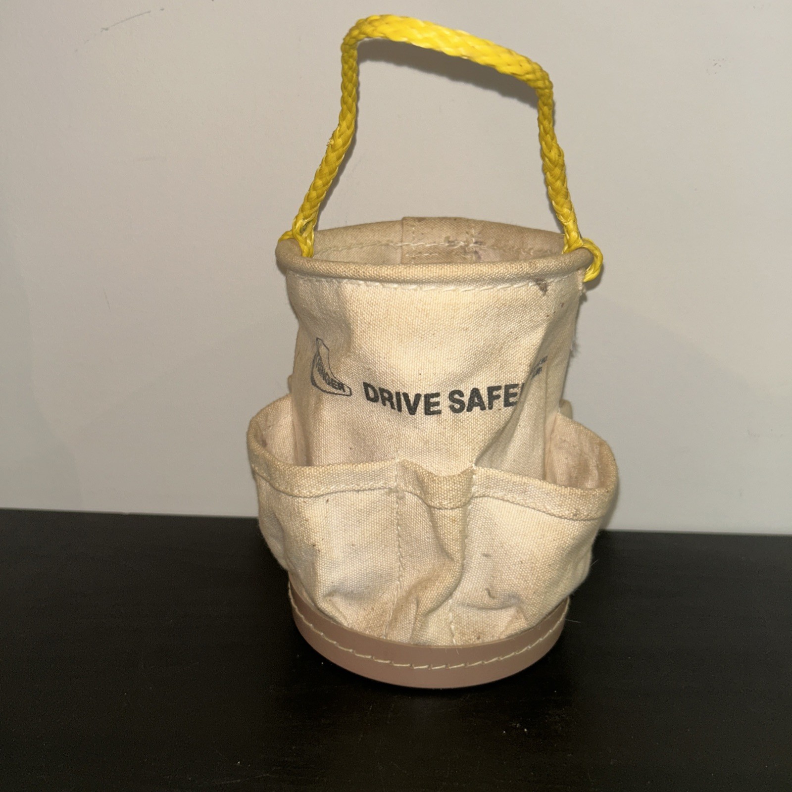 Tools Canvas Lineman Bag Bucket Straight Wall Rope Handle Pockets Stringer