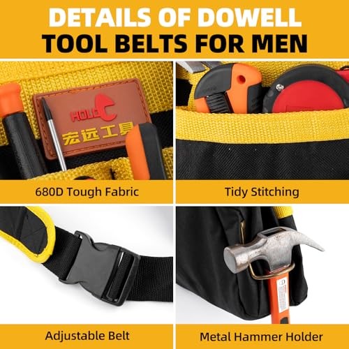 Tool Belt for Men, Professional Toolbelt Pouches with Quick Access Style A