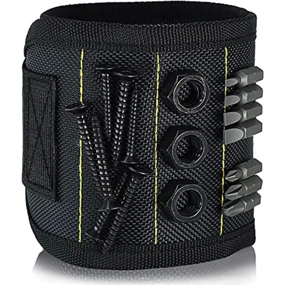 1pc Magnetic Wristband Tool Holder for Screws, Nails & Drill Bits – NEW