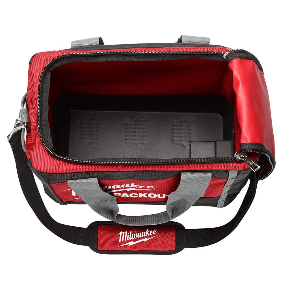 Tool Bag Spacious Storage Compartment with 15 Inch Zipper Pouches PACKOUT Red