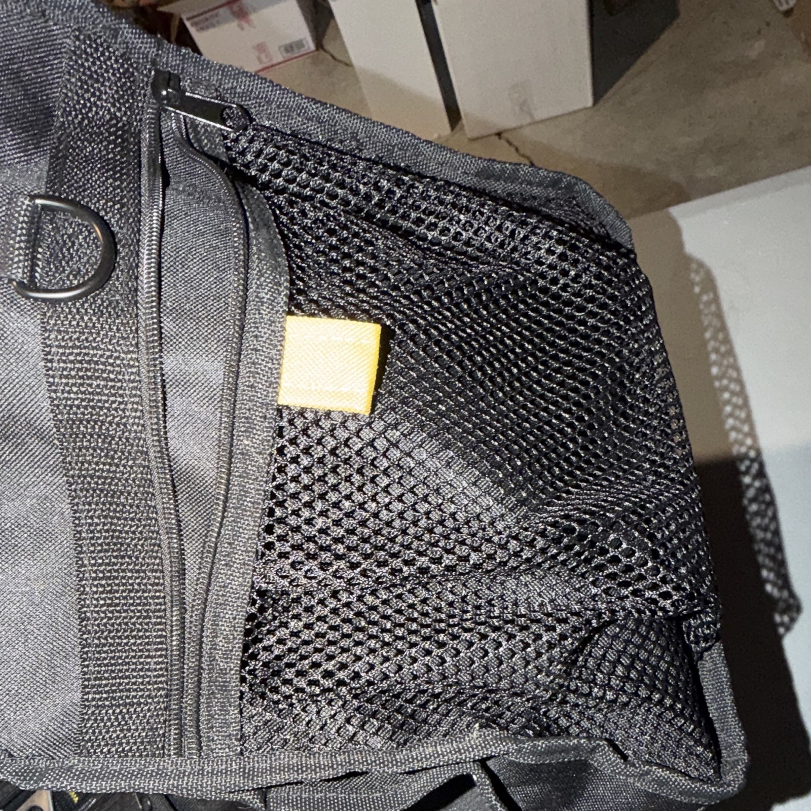 Carhartt Legacy Tool Bag Black/Yellow Zipper Closure Mesh Pockets Carry Handle