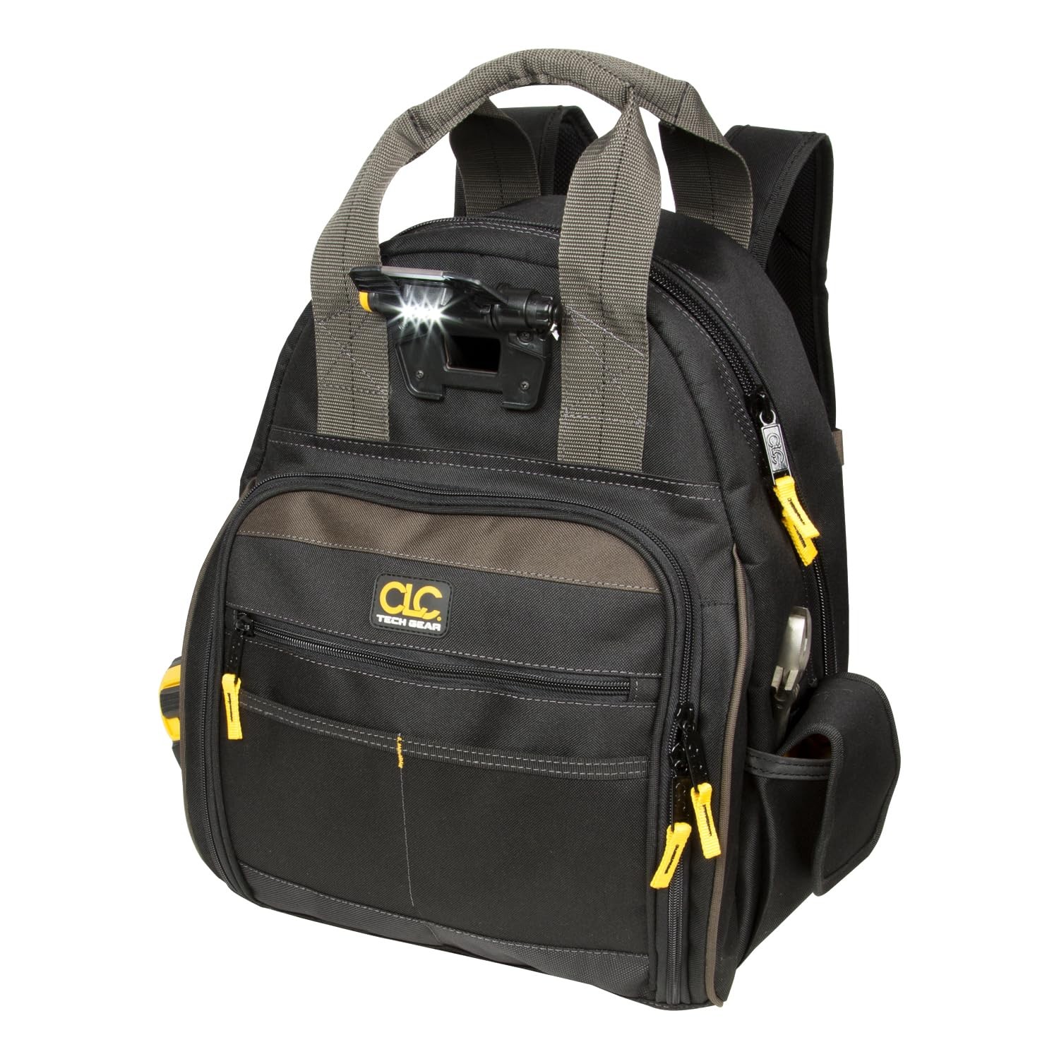 CLC Custom Leathercraft L255 Tech Gear 53 Pocket Lighted Back Pack , Black