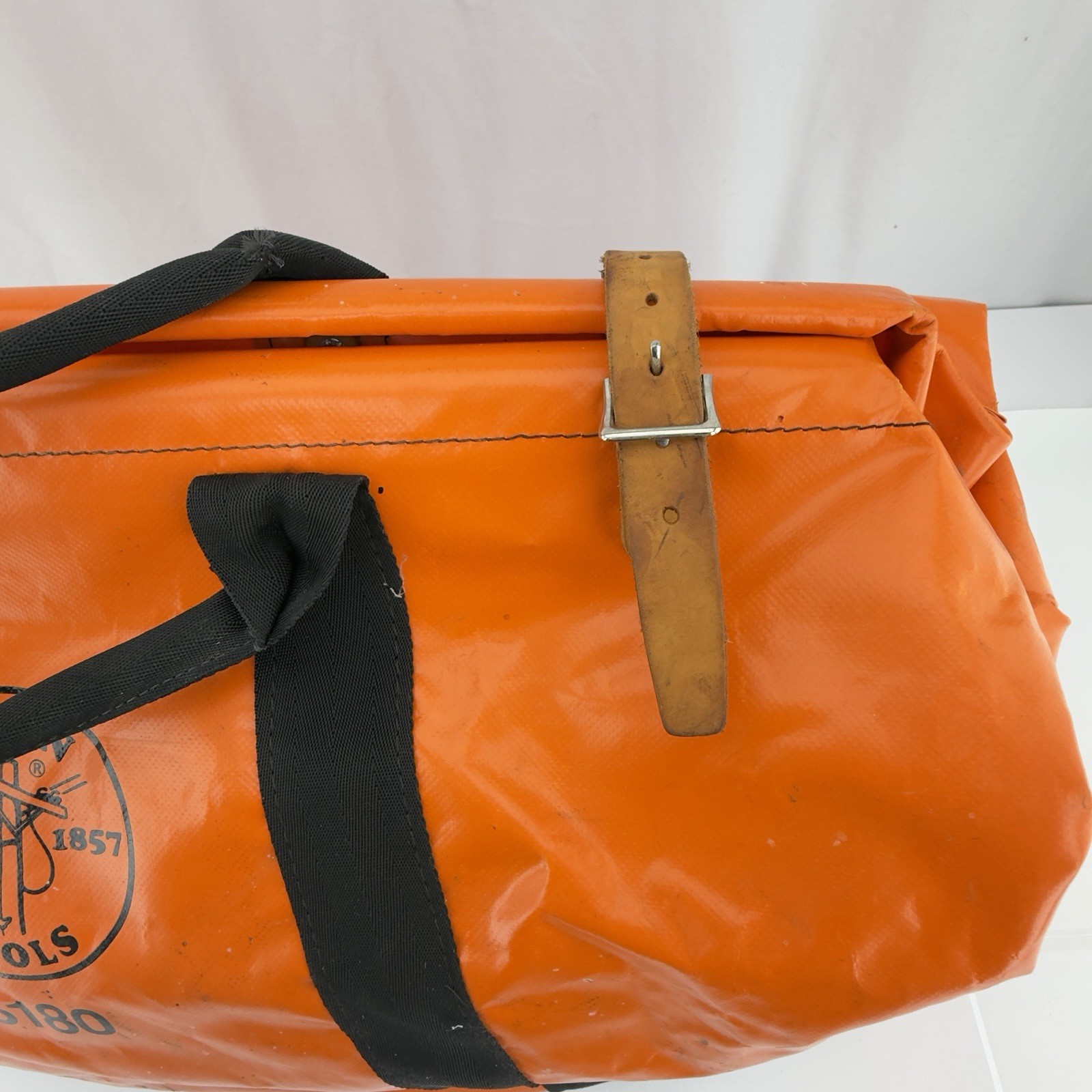 KlKlein 5180 Extra Large Orange Vinyl Equipment Tool Bag USA Made