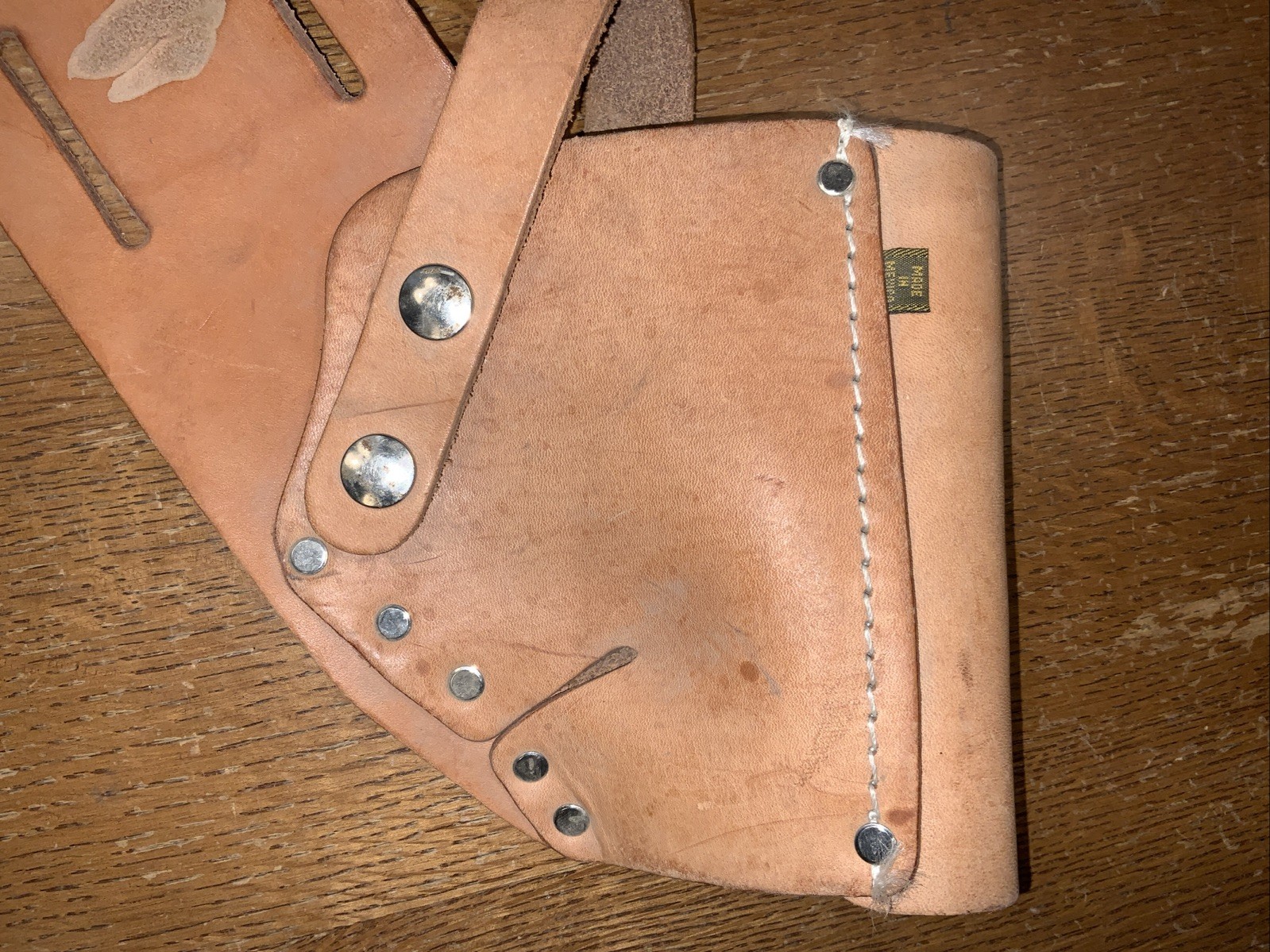Leather Cordless Drill Tool Belt Holster Pouch Bag Carpenter Builder Holder