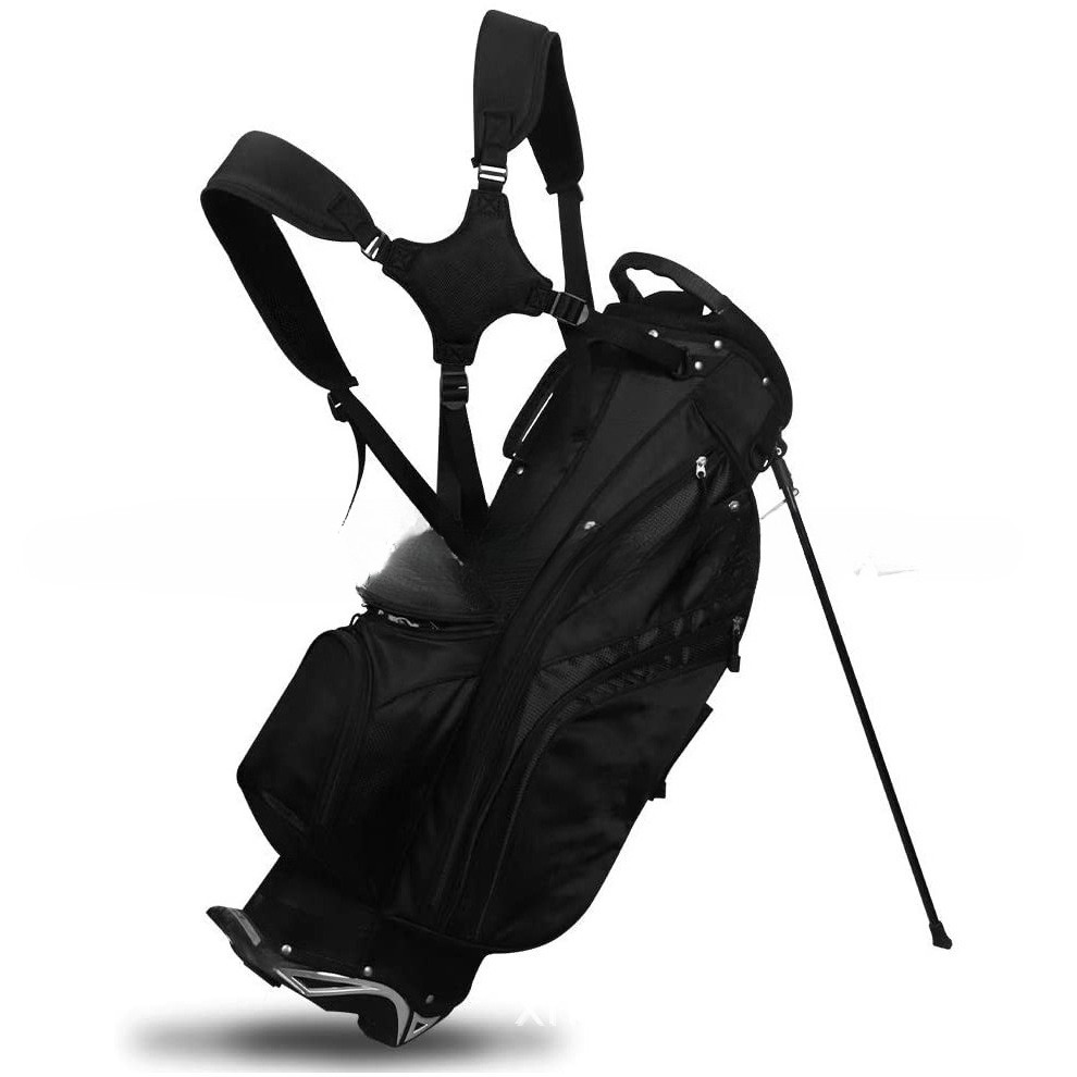 Comfort Shoulder Pad Adjustable Braces Suspender Golf Bag Strap Belt 4-clip