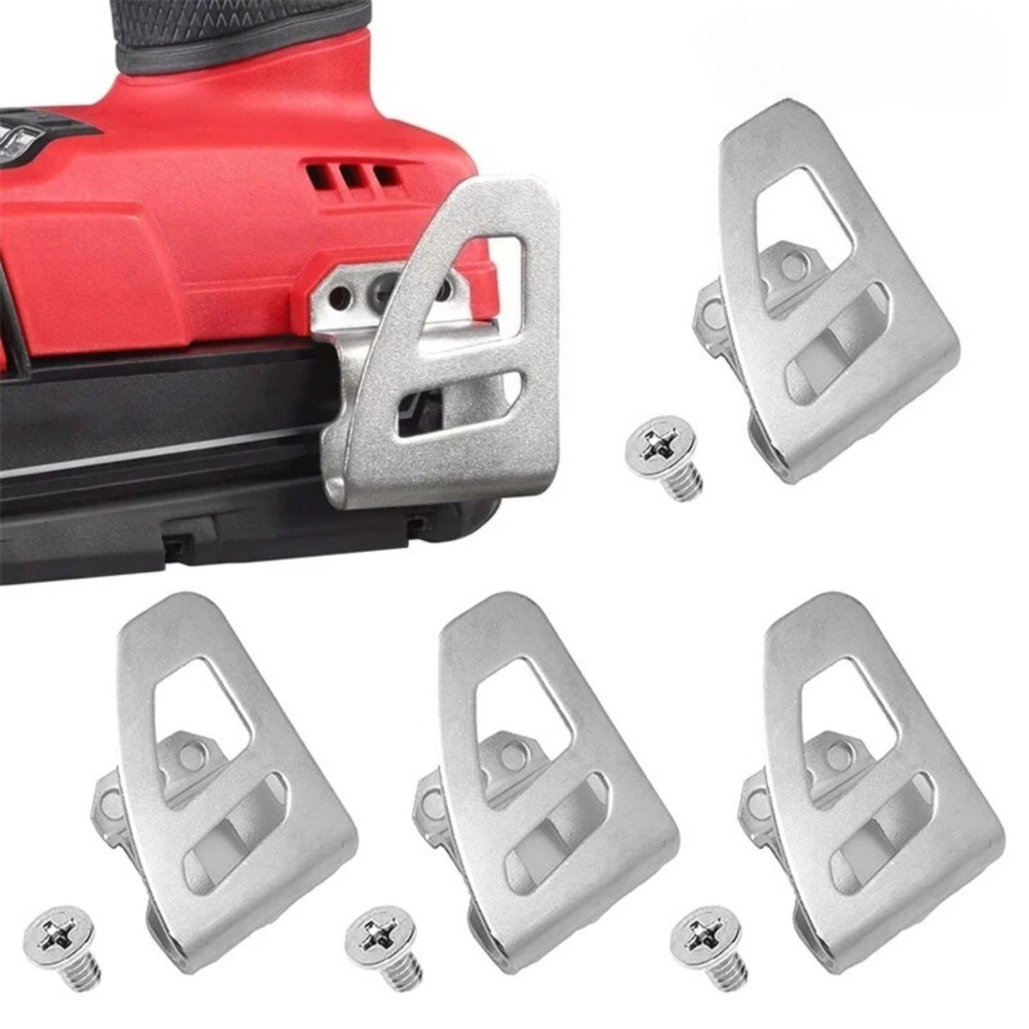 5PK Power Tool Belt Clip Hook for Milwaukee Cordless Drill Holder with Screw