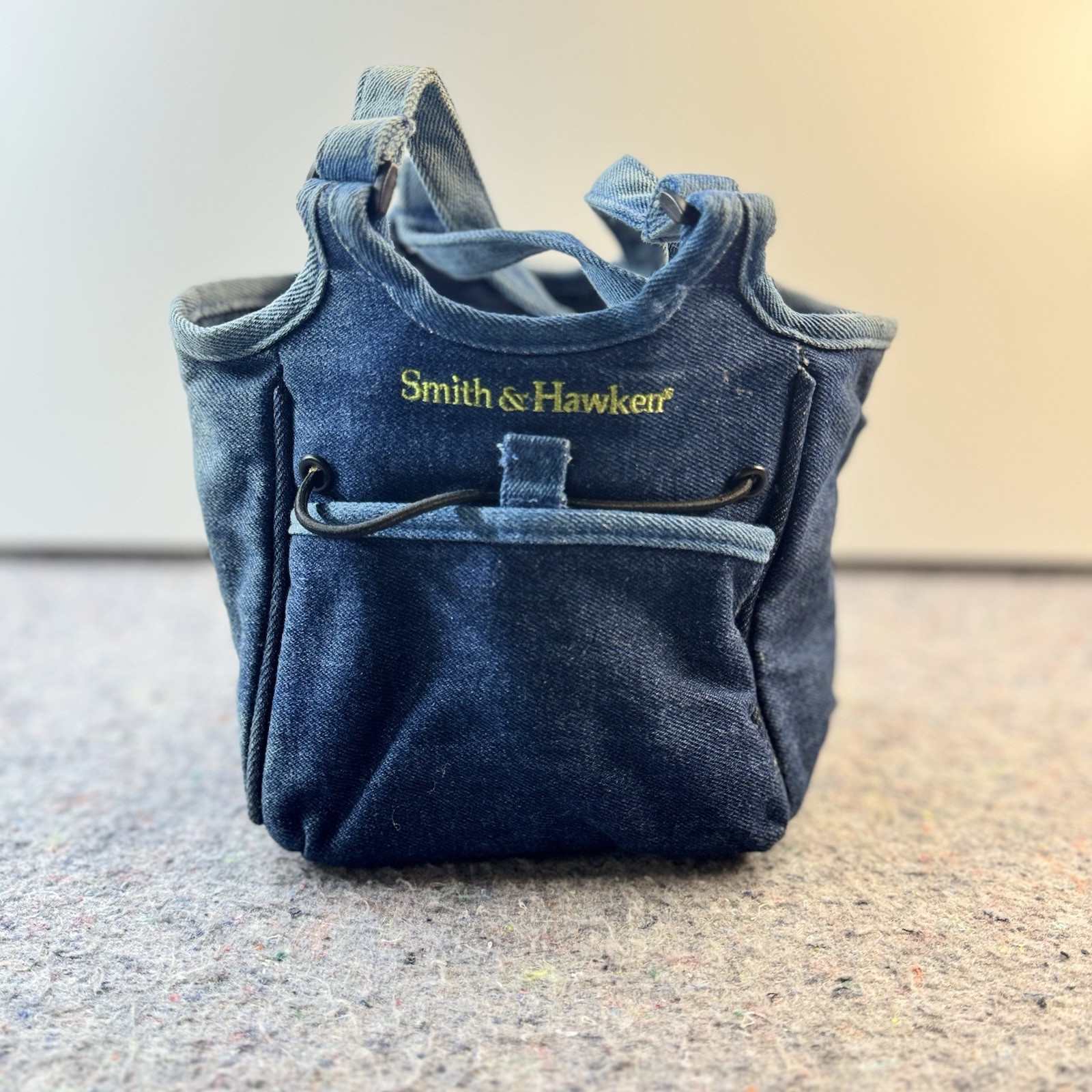 Smith & Hawken Denim Garden Tool Tote Caddy Organizer Carry Bag Blue Canvas