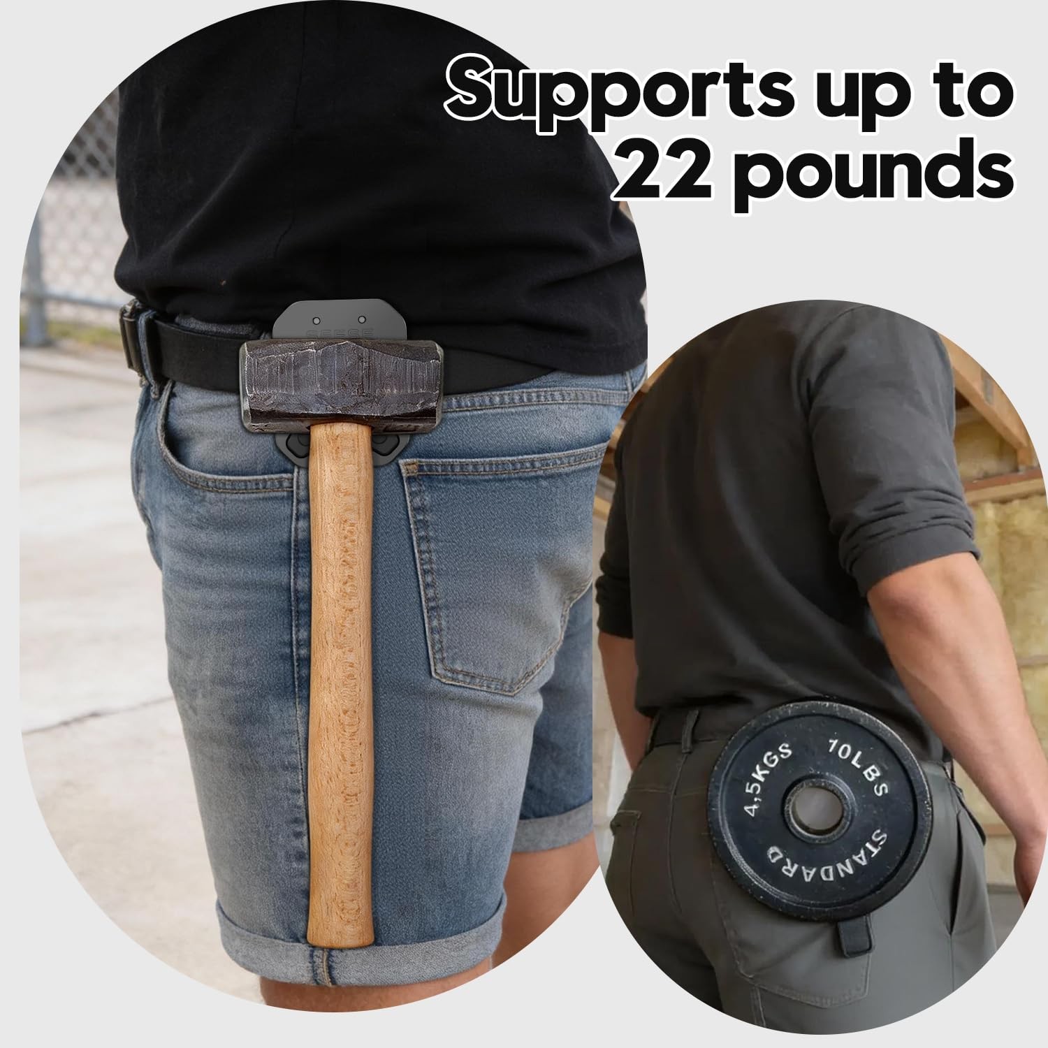 Strong Magnetic Tool Holder: Magnetic Belt Clip for Power Tools & Hand Tools,…