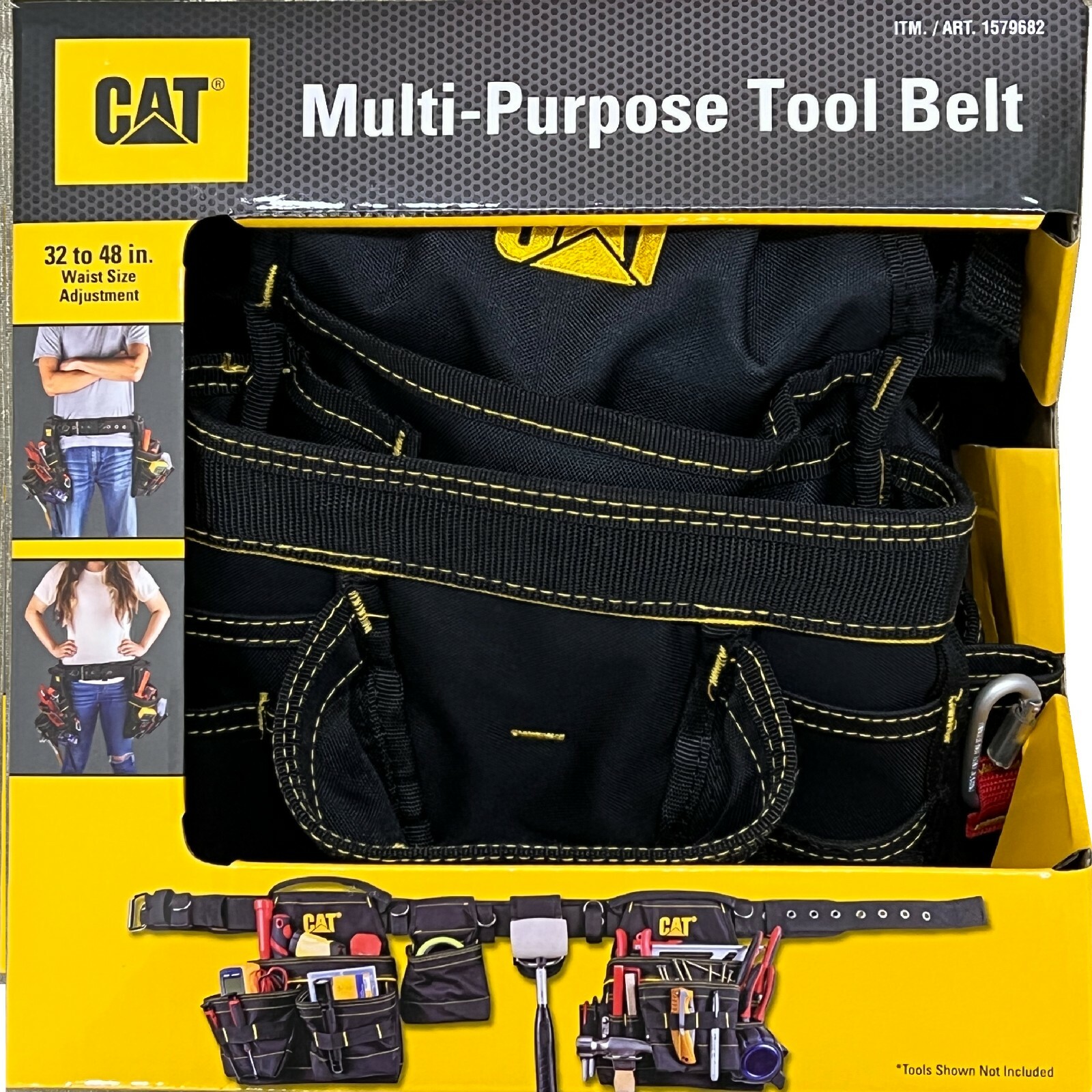 Multi-Purpose Adjustment Tool Belt, 1579682 CAT, 32-48 in Waist Size