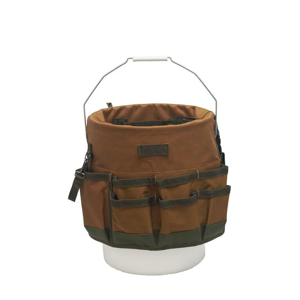 bucket tool organizer bag garden 30 pocket 5 gallon assorted storage work home