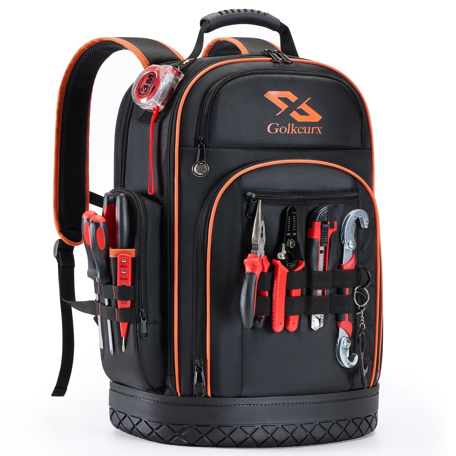Golkcurx Tool Backpack, Heavy-Duty 1680D Carrier black