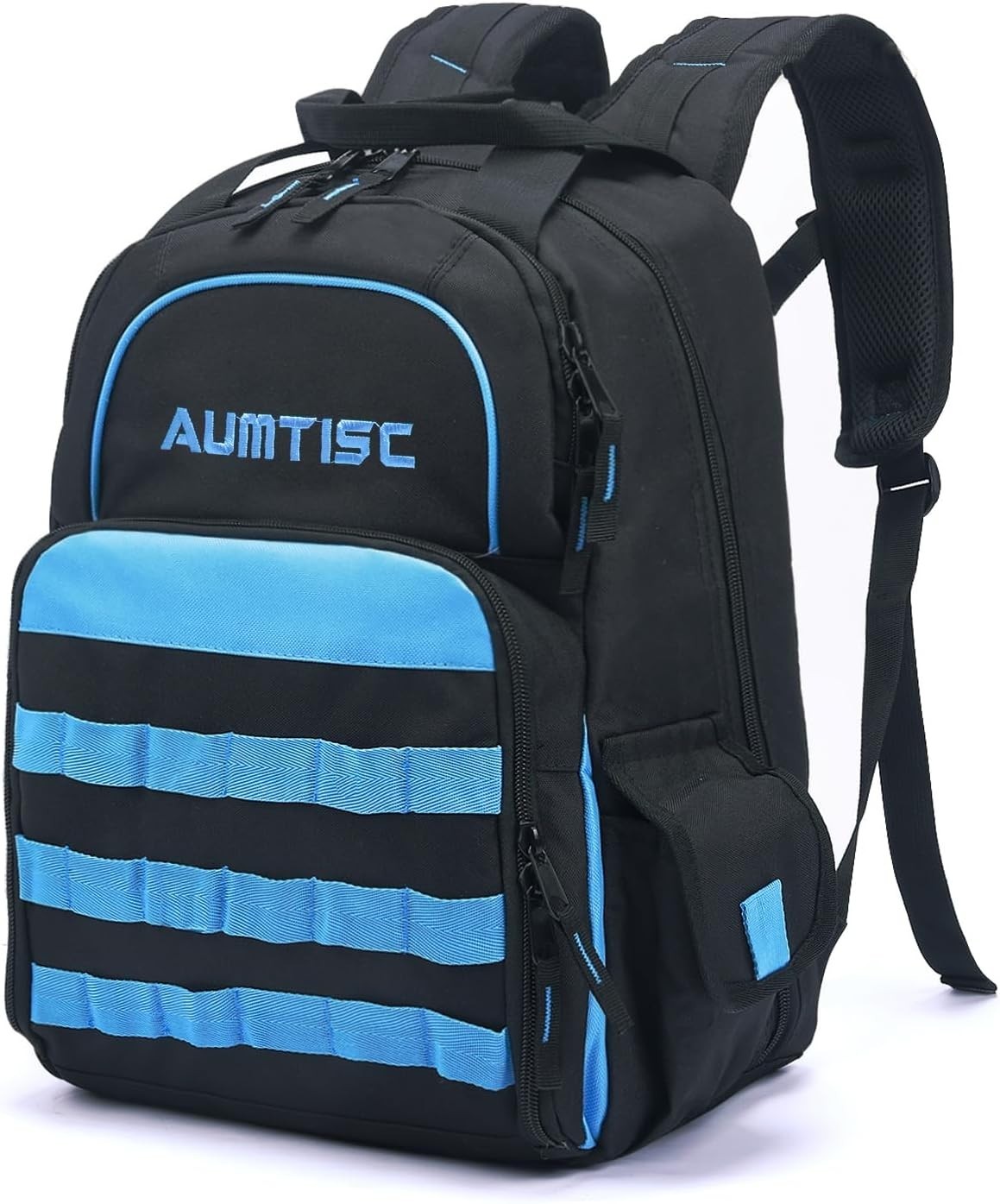 Heavy Duty Tool Bag Backpack with 49 Pockets for Electricians and Technicians