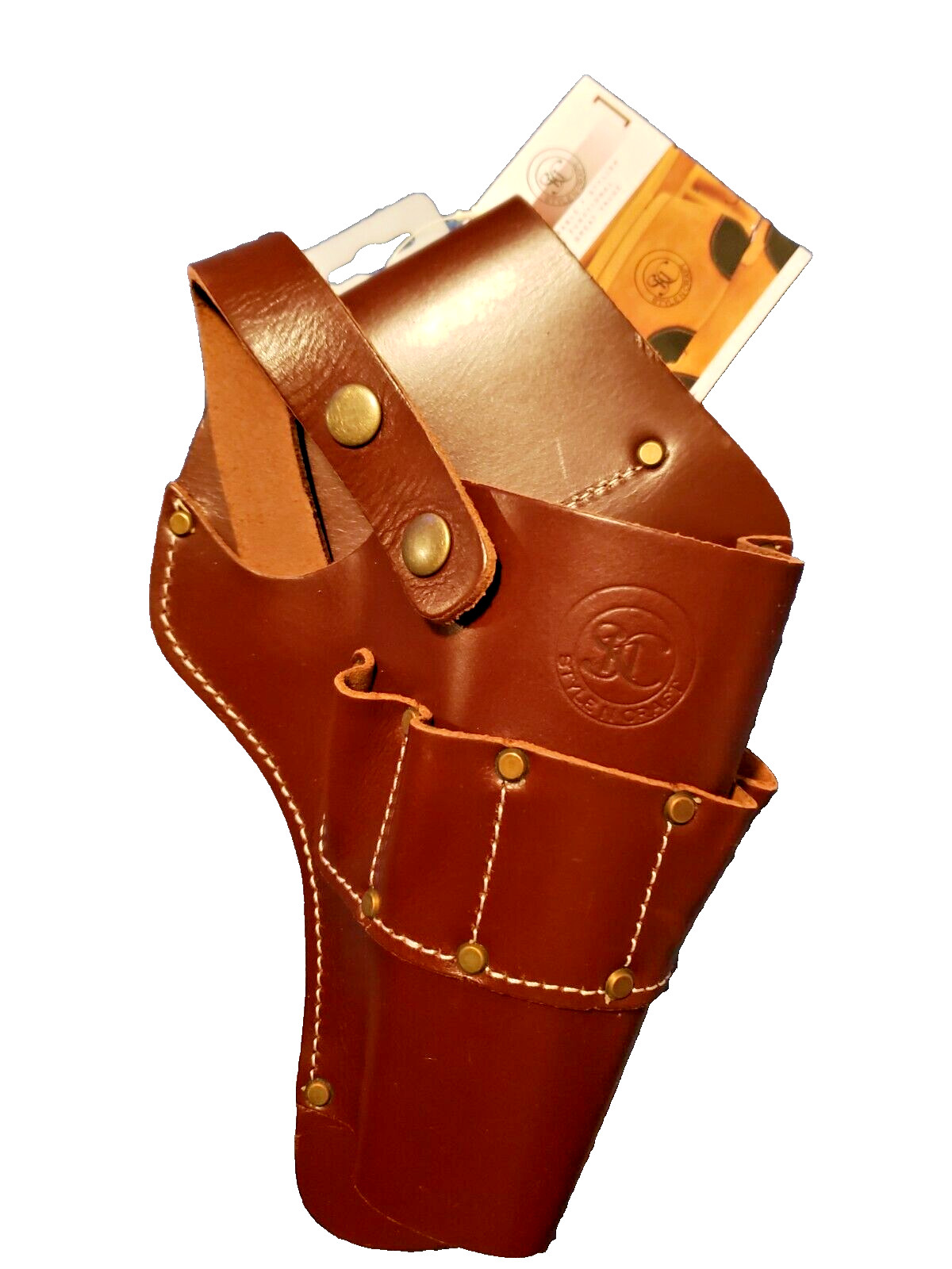 Style N Craft Cordless Drill Holster Full-Grain brown Leather Holder #98000