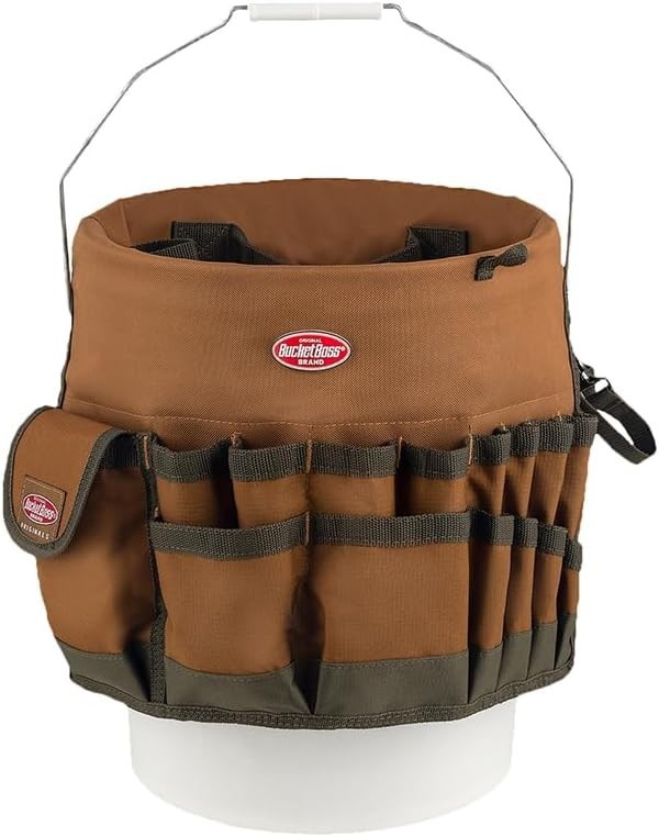 Bucket Tool Organizer Brown 10030 Poly PVC PP Ferric Fits Most 5 Gallon Buckets