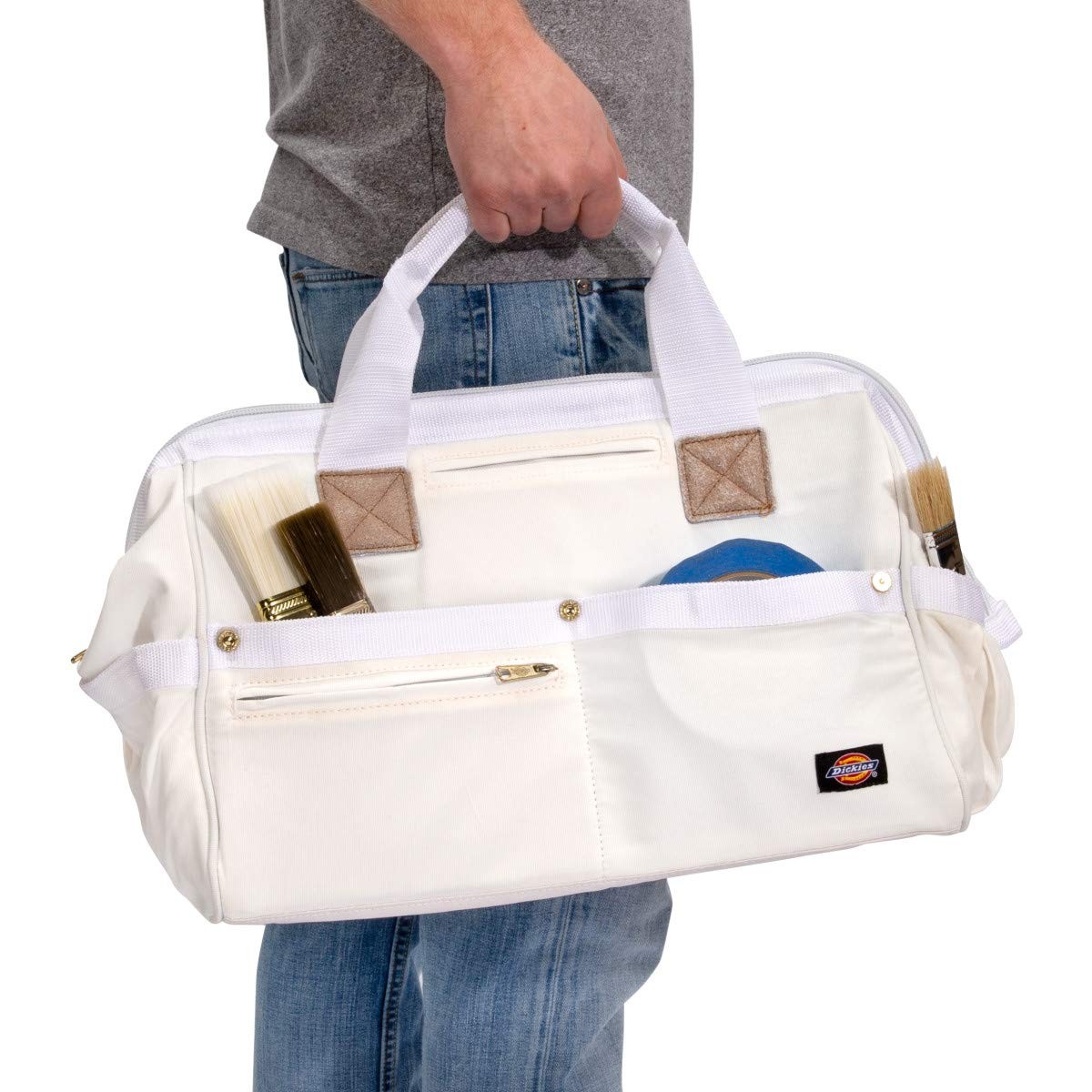 Dickies 16Inch Durable Canvas Work Bag for Painters, Carpenters, and Builders…