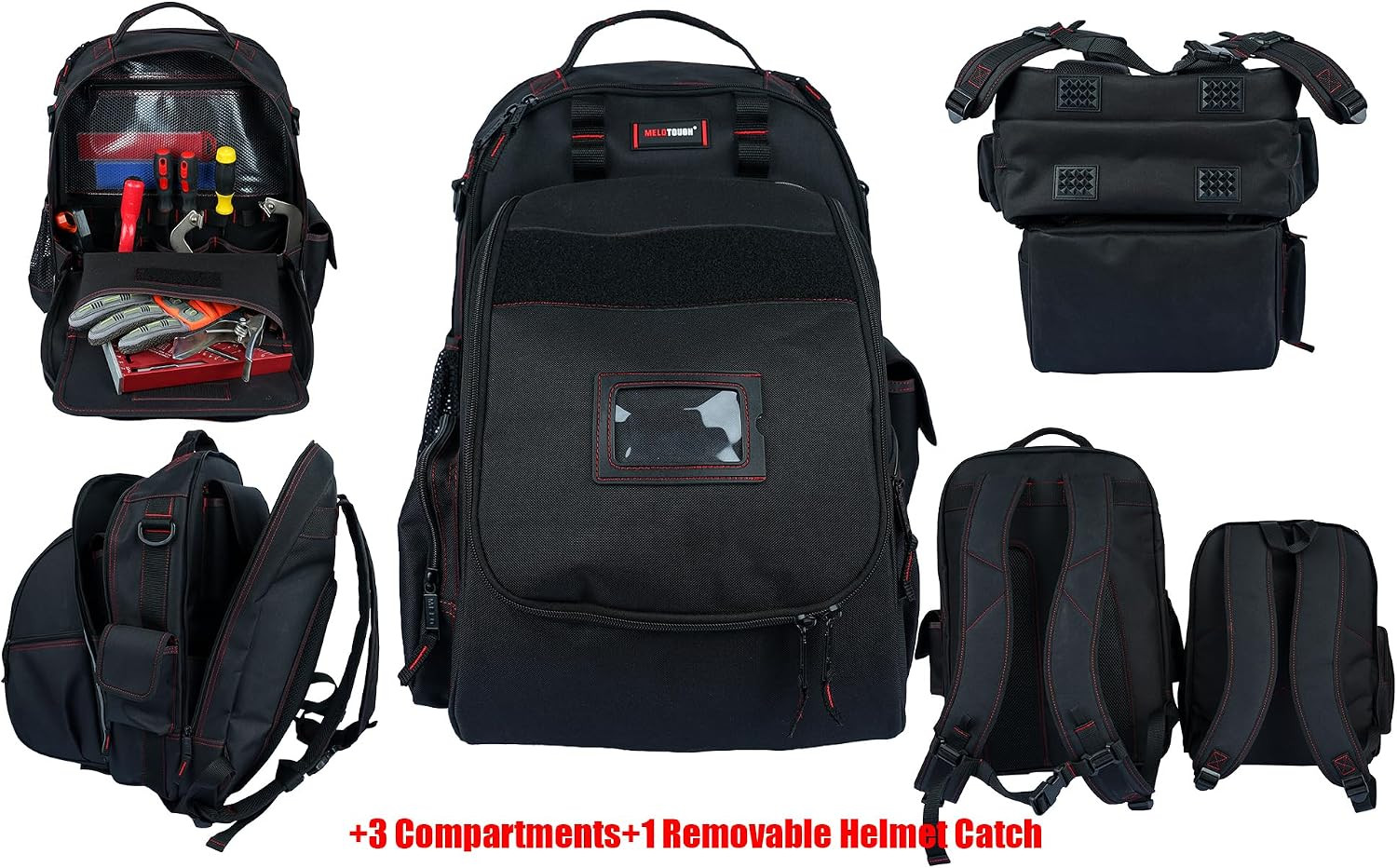 Welding Tool Backpack for Tools and Helmet Extreme Gear Pack with Large Capacity