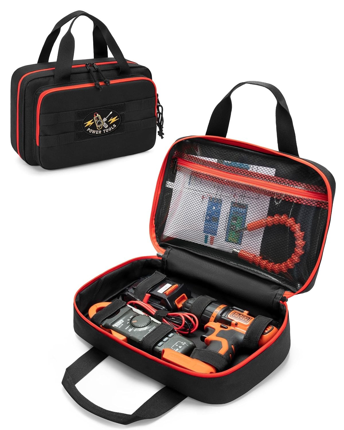 Tool Bag Compatible with Milwaukee M12 Impact Driver, Charger and Battery, Multi