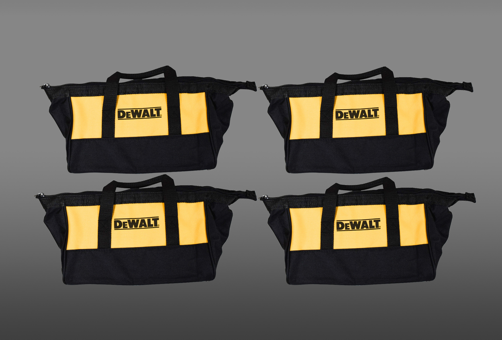 DeWalt BagDewalt11Yellow 11″ Yellow & Black Tool Bag Tools/Small Kits 4 Pack